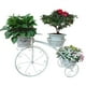 thumbnail image 1 of Estante de Exhibición Cola Cesta de Flores de Bicicleta Metal Blanco, 1 of 4