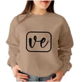 thumbnail image 1 of Amzcrzy Chandails en Molleton de la Saint-Valentin pour Femmes Mode Ample Imprimé Hauts Décontractés Manches Longues Col Rond Couples Chandails en Molleton Cadeaux de la Saint-Valentin pour Femmes, 1 of 4