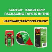 Scotch Tough Grip Moving Packaging Tape, Clear, 1.88 in x 925 in, 1 Roll