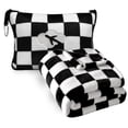 thumbnail image 1 of Set de manta y almohada de viaje Jungle Star Compact Black, 1 of 7