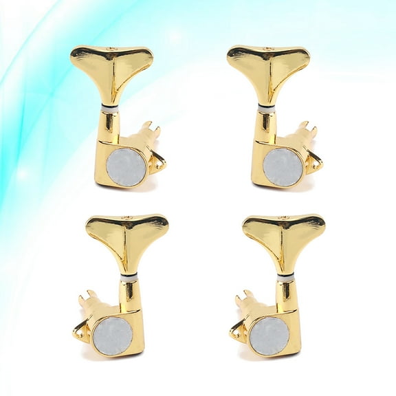 LULULION 4Pcs Guitar Tuning Pegs with Metal Body and Mounting Screws for Bass Acoustic Guitar
