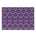 thumbnail image 1 of Retro Cutting Board, Vintage Trippy Pattern with Inner Circles and Squares Ornamental Urban Style, Decorative Tempered Glass Cutting and Serving Board, Small Size, Lilac Purple, by Ambesonne, 1 of 1