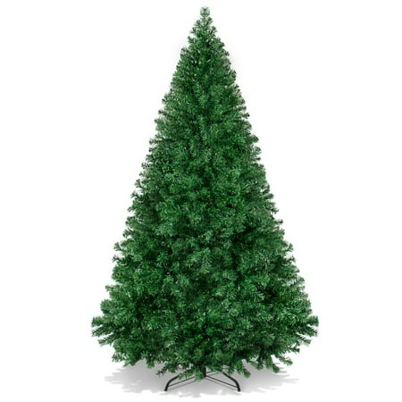 Best Choice Products 6ft Premium Hinged Artificial Christmas Pine Tree w/ 1,000 Tips, Metal Base - Green