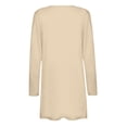 thumbnail image 5 of SDNall Lightweight Cardigans for Women Color Long Sleeve Casual Tops Blouse with Pocket Cardigan (Beige, Sizes S-XXL), 5 of 9