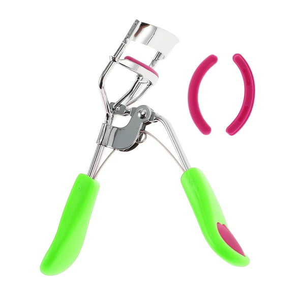 Rizador de pestañas ligero para mujeres Unique Bargains 1 Pcs para viajes de negocios Acero al carbono PS Verde Rosa Rojo