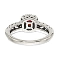 thumbnail image 6 of Shey Couture Sterling Silver with 14K Accent Antiqued Cushion Garnet Ring, 6 of 7