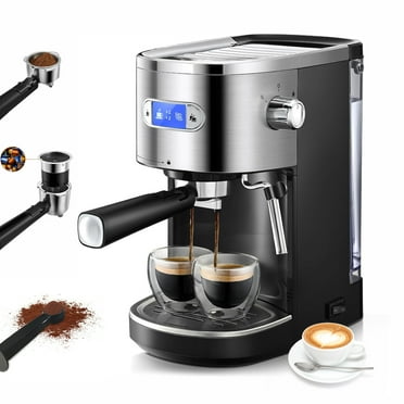 Fornido Espresso Machine, 20 BAR Professional Coffee Maker with Milk Frother Steam Wand, 40-1/2 Oz Removable Water Tank for Cappuccino, Latte, PCB Temperature Control for Home, Small Offices