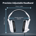thumbnail image 5 of Gaming Headsets with Noise Cancelling Microphone, Xbox One & PS5 PS4 Headphones, High-Quality Stereo Sound, LED Light, Soft Memory Earmuffs for Ultimate Comfort, Wired Over-Ear Headset for PC, Laptop, 5 of 8