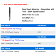 thumbnail image 2 of Rear Shock Absorber - Compatible with 1995 - 2004 Toyota Tacoma 1996 1997 1998 1999 2000 2001 2002 2003, 2 of 2