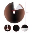 thumbnail image 7 of Burnt Orange Black Ombre Christmas Tree Skirt 48 Inches Large Christmas Skirt Tree, Modern Abstract Gradient Color Art Tree Skirt Christmas Decorations for Fireplace Party Holidays Indoor Outdoor, 7 of 7