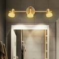 thumbnail image 4 of Modern Vanity Lights, Gold 3 Light Bathroom Light Fixtures Energy Efficient  for Hallway, 4 of 7