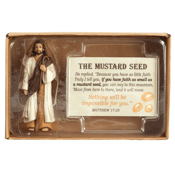 Mustard Seed Lord Natural Brown 3 inch Resin Decorative Tabletop Figurine