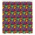 thumbnail image 3 of Ambesonne Psychedelic Shower Curtain, Grunge Graffiti, 69"Wx75"L, Multicolor, 3 of 3