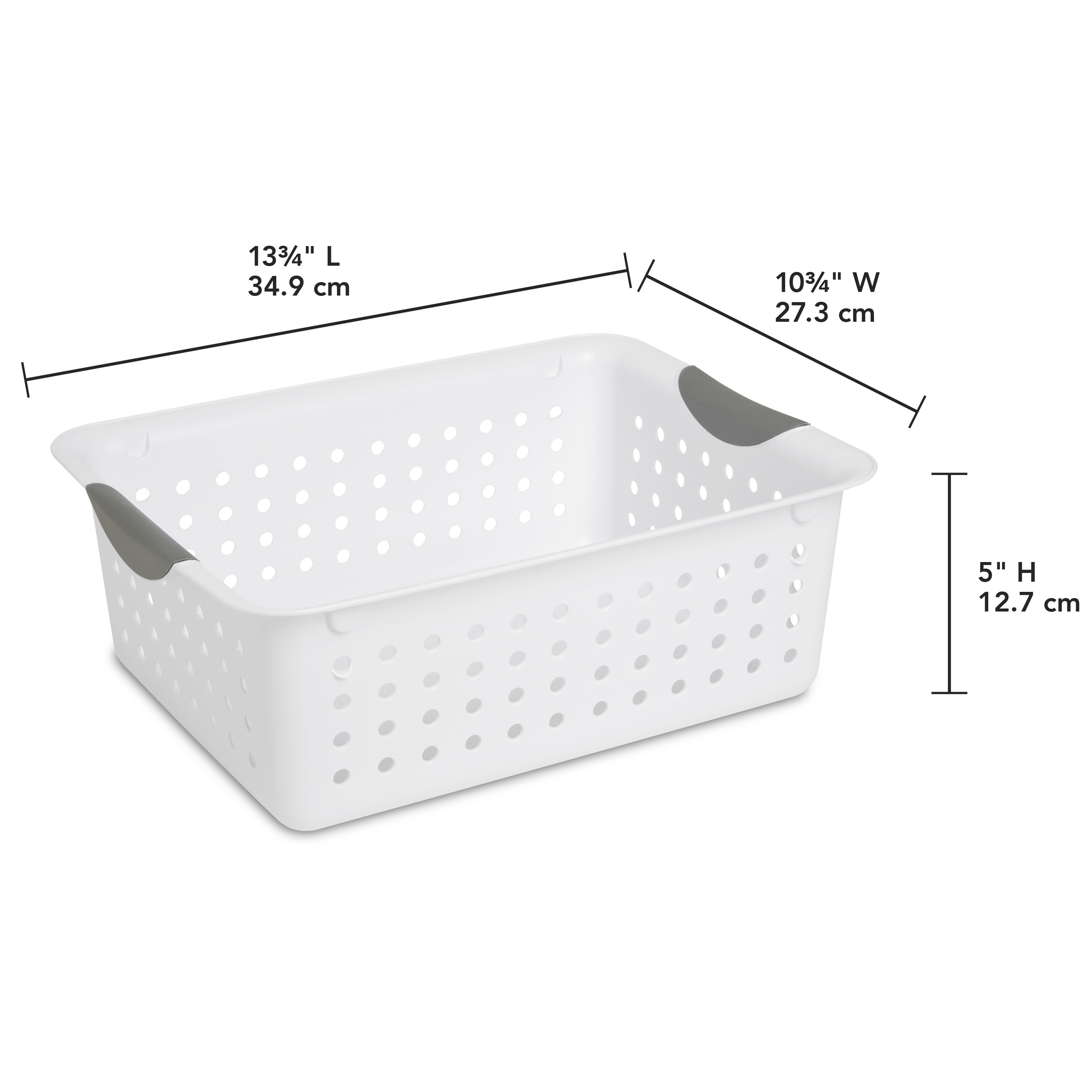 Sterilite Medium Ultra™ Basket Plastic, White - image 2 of 7
