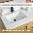 thumbnail image 6 of Gara 72" Double Bath Vanity in Washed Ash Grey with White Grain Composite Stone, 6 of 16
