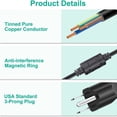 thumbnail image 6 of Adjustable Power Supply Adapter, 3V-24V 5A 120W Universal Power, Variable Switching AC/DC Adapter, 100V-240V AC to DC Converter with 14 Tips & LED Voltage Display for 3V to 24V Household Electronics, 6 of 6