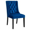 thumbnail image 3 of Modway Baronet 20" Tufted Velvet Dining Chairs in Blue/Black (Set of 2), 3 of 9