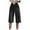 Black, variant on Capri Pants for Women, Xunlbb Women'S Pocket Summer Elastic Casual Solid Color High-Waisted Slim Casual Pants(Black,M)