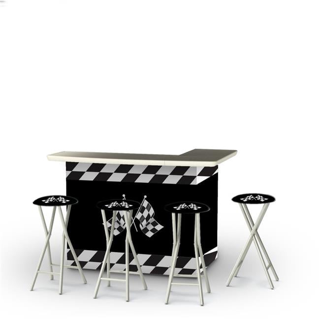 Best of Times 2002W1430 Racing Checkered Flag Portable Bar with