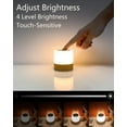 thumbnail image 3 of Mini luz de noche LED, lámpara de noche de color, luz de noche táctil, lámpara de mesa recargable con luz para dormitorio, habitación de bebé y sala de estar (blanco cálido), 3 of 5