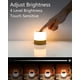 thumbnail image 3 of Mini luz de noche LED, lámpara de noche de color, luz de noche táctil, lámpara de mesa recargable con luz para dormitorio, habitación de bebé y sala de estar (blanco cálido), 3 of 5