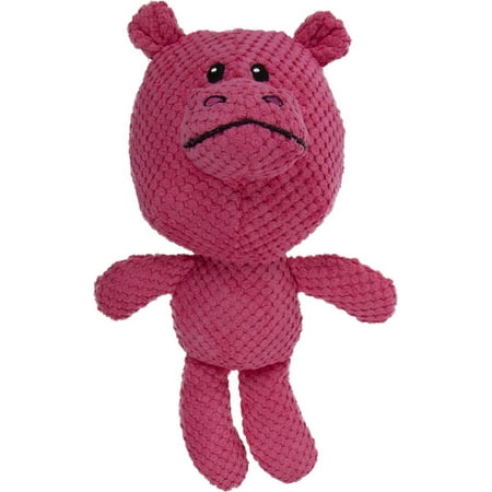 UPC: 0786306735951 | goDog Checkers™ Hippo Squeaky Plush Dog Toy with Chew Guard Technology  Pink  Large