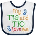 thumbnail image 3 of Inktastic Tia and Tio Love Me Boys or Girls Baby Bib, 3 of 4