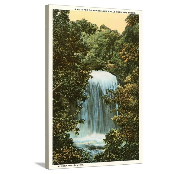 Art.com Minnehaha Fall, Minneapolis, Minnesota Stretched Canvas Print Wall Art, 24" x 36"