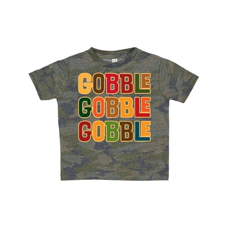 

Inktastic Thanksgiving Funny Gobble Gift Toddler Boy or Toddler Girl T-Shirt