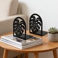 thumbnail image 6 of Book Stopper, 2-Pack Black Metal Decorative Bookends, Tree Shape Heavy Duty Holder, Book Support for Home Office Shelf Desk, 6 of 6