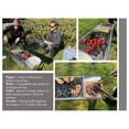 thumbnail image 6 of Foldable BBQ - Full Body Stainless Steel BBQ Chacoal Grill Stand with 2Trays, 2 Steel Skewers, Carry bag, Height Adjustable Grid, 10S Setup, Fold Flat Outdoor Backyard Camping must have, 6 of 7