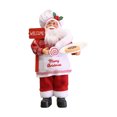 thumbnail image 1 of yeacher 11.81-Inch Festive Santa Claus Figurine for Christmas Decor - Multicolor, Soft Cloth & Plastic, Ideal for Home, Restaurant, and Holiday Parties, 1 of 3