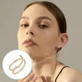 thumbnail image 6 of 10 Pairs 5 Colors Double Hoop Earrings Classic Hoop Earring Non Piercing Huggie Earring Fashion Spiral Hoop Earrings Cartilage Piercing Earrings for Women Colorful DIY, 6 of 7