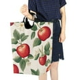 thumbnail image 4 of Yayeee Freestanding Laundry Hamper with Handle Collapsible Large Storage Basket for Clothes, Apples Flower Pattern, 4 of 7