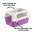 ATLAS Two Door Top Load Plastic Kennel & Pet Carrier, Purple 19Inch
