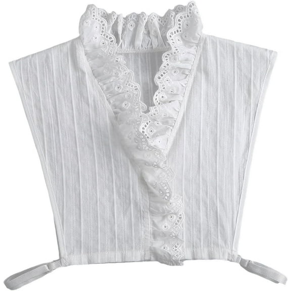 CAILDANL Fake Collar Detachable Dickey Collar Blouse Half Shirts Lace False Collars for Women Girls