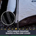 thumbnail image 6 of SGT KNOTS Diamond Grip Black Bungee Cord - 100% Stretch Elastic Cord and Absorbent Bungee Shock Cord for Camping, Kayak Deck, Crafting (1/8in x 100ft), 6 of 8