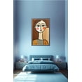 thumbnail image 2 of Abstract Minimalist Female Portrait Poster – Modern Cubist Style 【Coated Paper】, 2 of 3