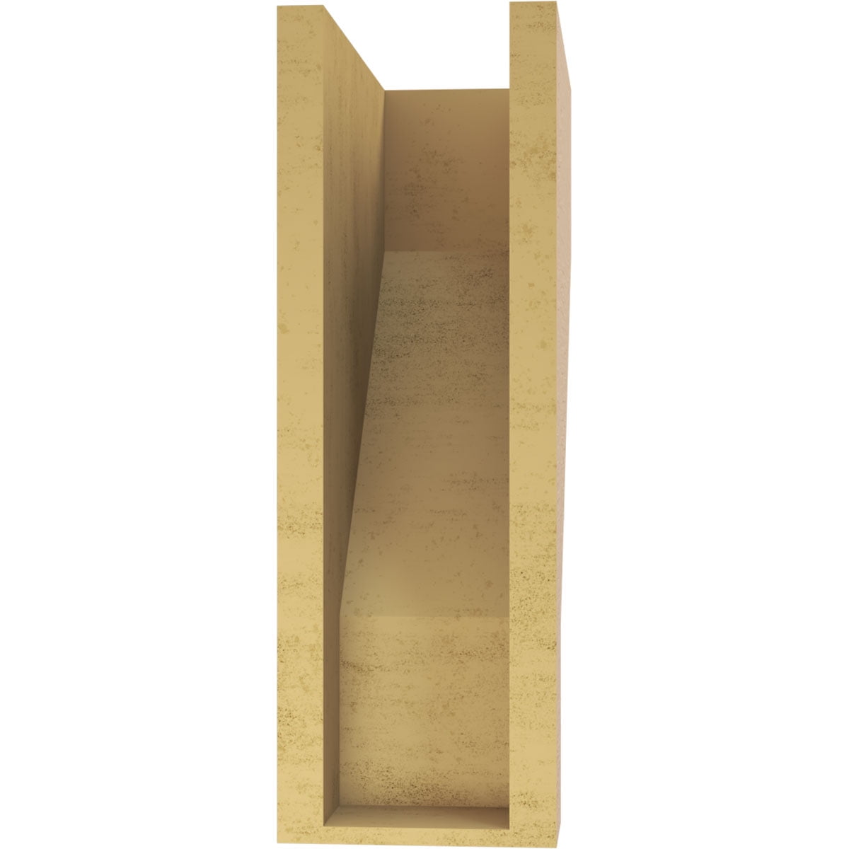 6"W x 12"D x 18"H Classic Clemmons Rough Cedar Woodgrain TimberThane Corbel, Primed Tan