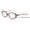 Grey, variant on Women Bold Round Oval Progressive Reading Glasses Zero Power Clear on Top CR30 +1.25