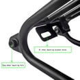thumbnail image 3 of VONKY Folding Luggage Carrier Alloy Portable Heavy Duty Polished Cargo Rear Rack Cycling Cycle Holder Replacement for Brompton Silver, 3 of 9