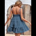 thumbnail image 4 of Vestidos de Verano para Mujer, Vestidos para Invitadas de Boda, Vestidos Playeros con Tirantes Finos, Vestido Bohemio Fluido, Orquídea Gris M, 4 of 6