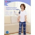 thumbnail image 2 of Pantalones de Pijama para Niños PATPAT a Cuadros Azul Profundo Talla 5-6 Años, 2 of 7