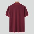 thumbnail image 4 of INCERUN Men's Short Sleeve Turtle Neck Solid Color Shirts Summer Bottoming Tee Tops, 4 of 10