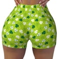 thumbnail image 2 of Fotbe St Patrick's Day7 Shorts Sin Costuras – Shorts Deportivos de Cintura Alta para Mujer, Elásticos para Gimnasio, Yoga, Running o Ciclismo-Small, 2 of 8