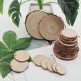 thumbnail image 3 of 12 Uds. Rebanadas de madera Natural, 10, 12cm y 10mm de espesor, rebanadas redondas de madera rústica, 3 of 5