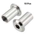 thumbnail image 2 of Unique Bargains M10x21mm Rivet Hex Socket Head Insert Nut Screw Post Nickel Plated 10pcs, 2 of 5