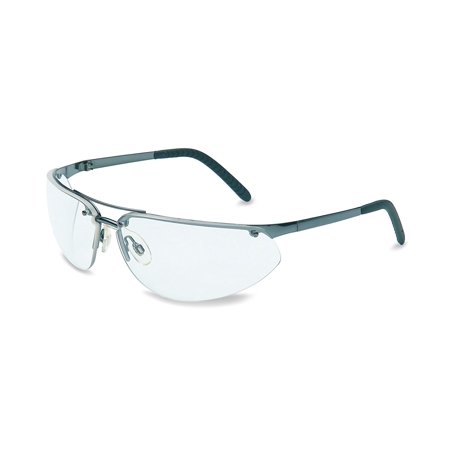 Fuse Eyewear, Clear Lens, Polycarbonate, Hard Coat, Gunmetal Frame, Metal