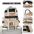 thumbnail image 3 of FORMRS Mini Backpack Purse for Women Quilted Travel Daypack Casual Shoulder Bag, Fall Book Shelf, 3 of 7