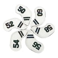 thumbnail image 1 of Wosthever Paquete de 6 fundas para cabezas de golf, fundas portátiles para palos de golf, funda protectora antiarañazos, accesorio para profesionales Golf Blanco Wosthever OD023317-01, 1 of 6